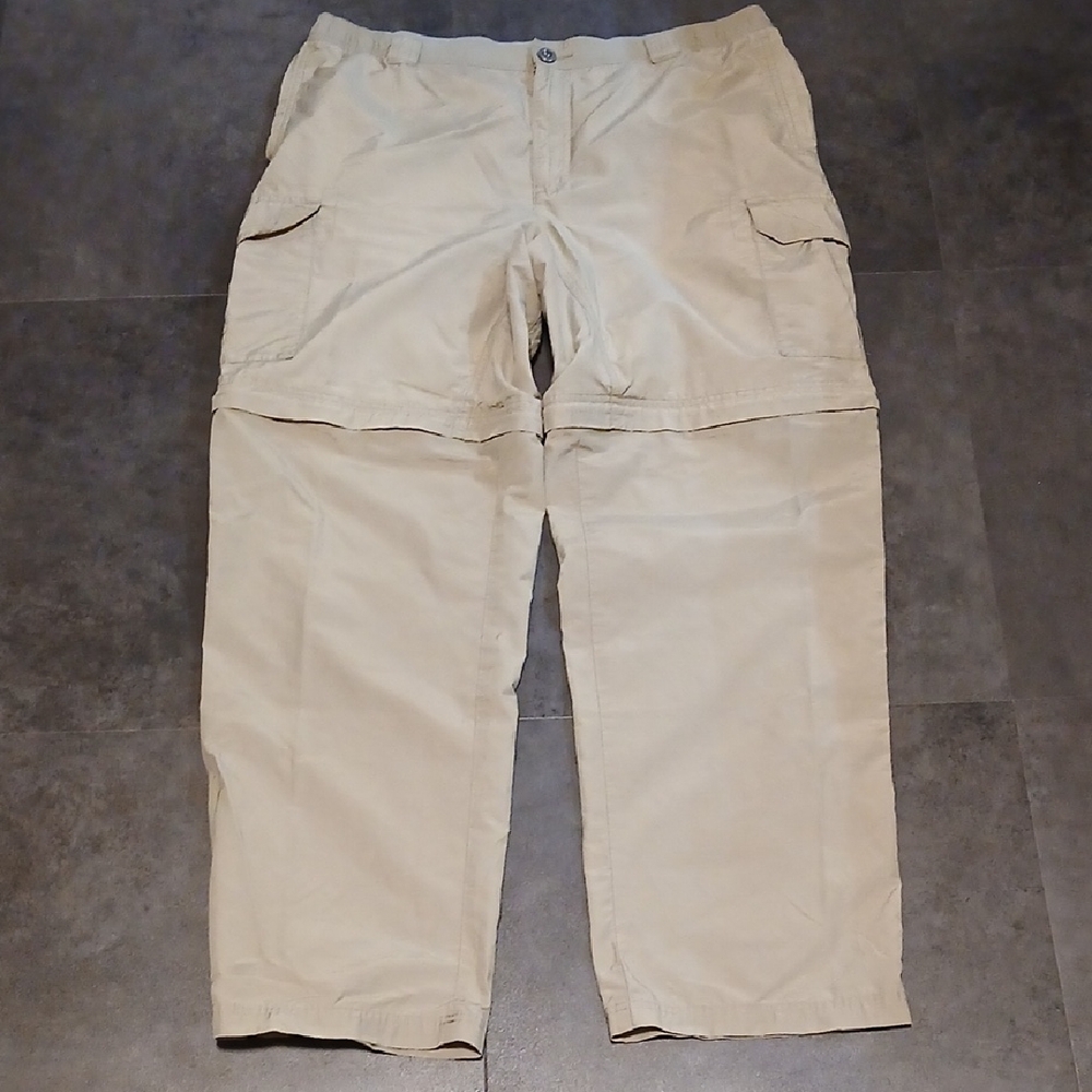 Columbia Cargo Ripstop Convrtable Pants Size Large (37)waist 32 Inseam.